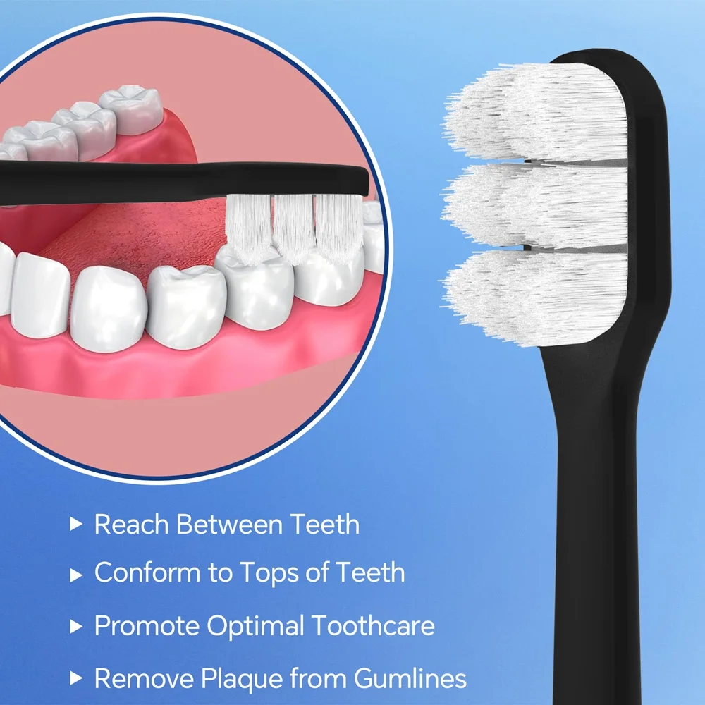 2 4 8 12 Pcs Compatible with Philips Electric Toothbrush Soft Replacement Brush Heads, Toothbrushes Head Refills for 4100 4300