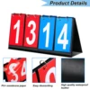 2/4/6-Digital Portable Table Top Flip Scoreboard Basketball Soccer Badminton Volleyball Coaches Sports Competition Score Keeper 2