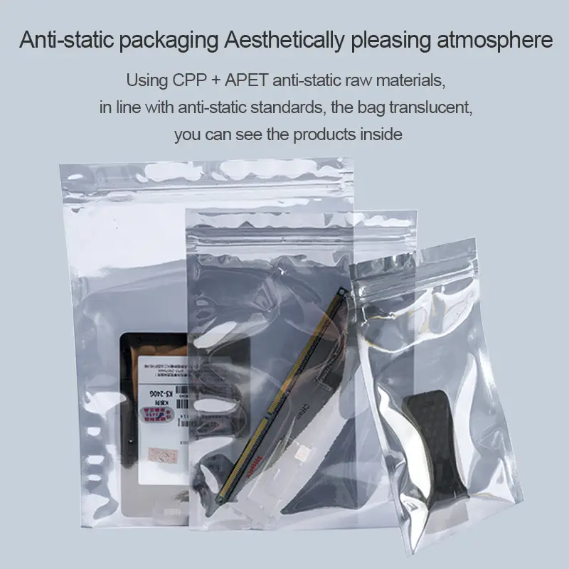 Transparent Anti Static Shielding Package ESD Self Sealing Bags for Storage Electronic Accessories image 4