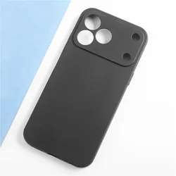 Black Matte Soft Silicone Back Cover Protective Bumper - -Blade V80 Pro (Black)