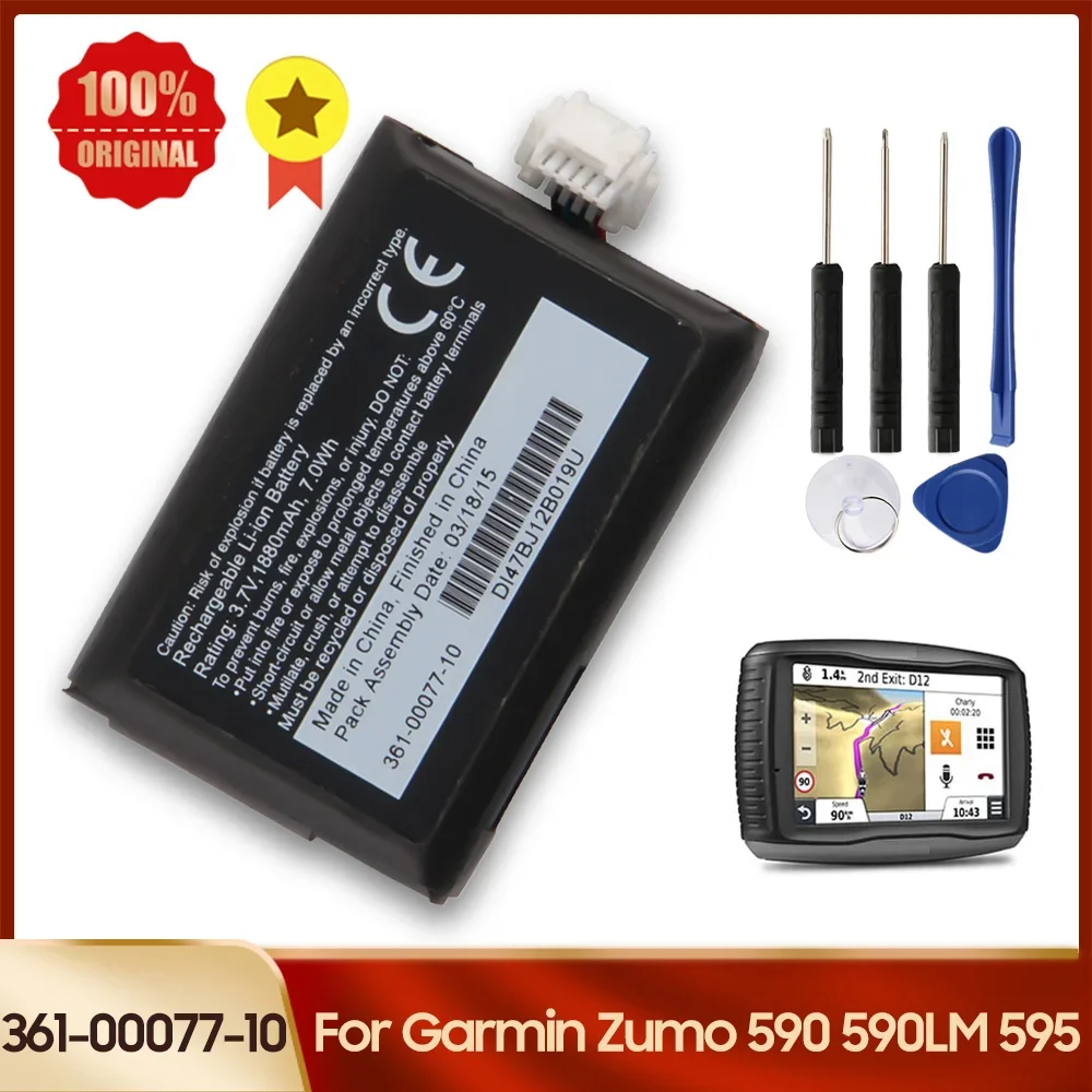 Batteria Di Ricambio Per Orologio 361-00077-10 Per Garmin Zumo 590 590Lm 595 010-12110-003 616-00077-00 616-00077-10 361-00077-00