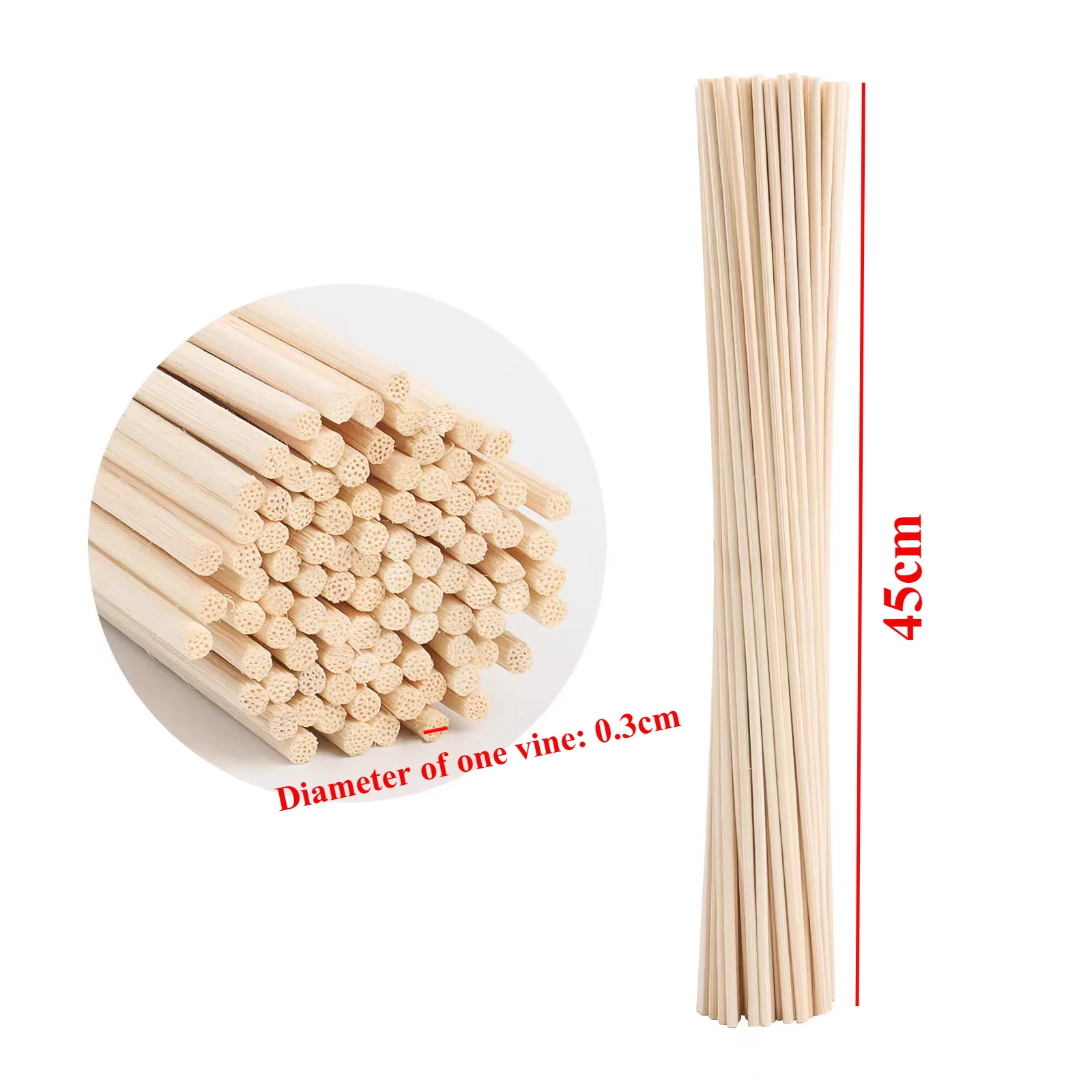 Natural Rattan Aromatherapy Diffuser Refill Sticks for Home Decor