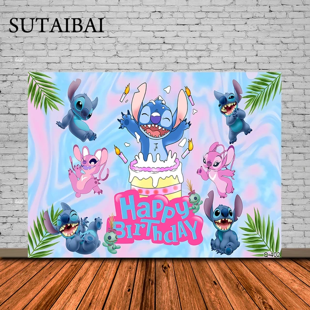 Disney Lilo and Stitch Happy Birthday Welcome Sign
