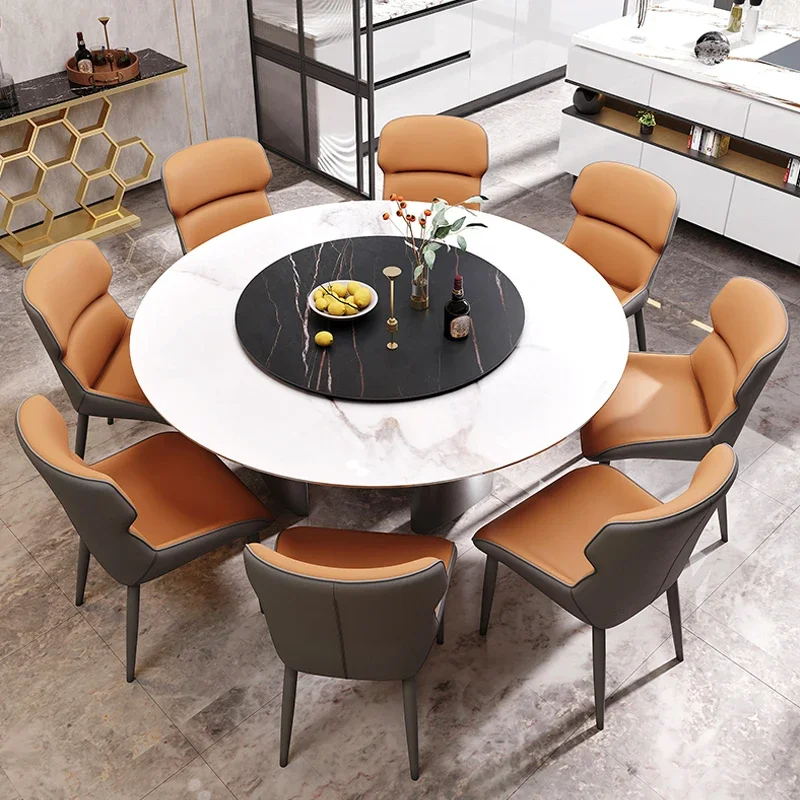 

Каменная тарелка, современная простая искусственная, экстравагантный маленький обеденный стол для дома, высококачественный круглый стол
