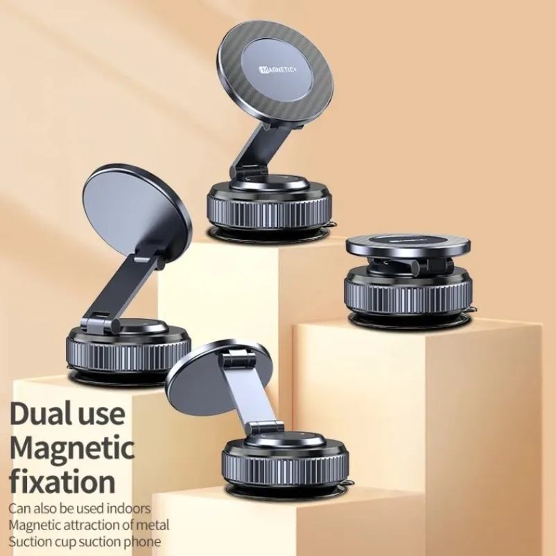 Foldable Car Magnetic Phone Holder 360° Rotation