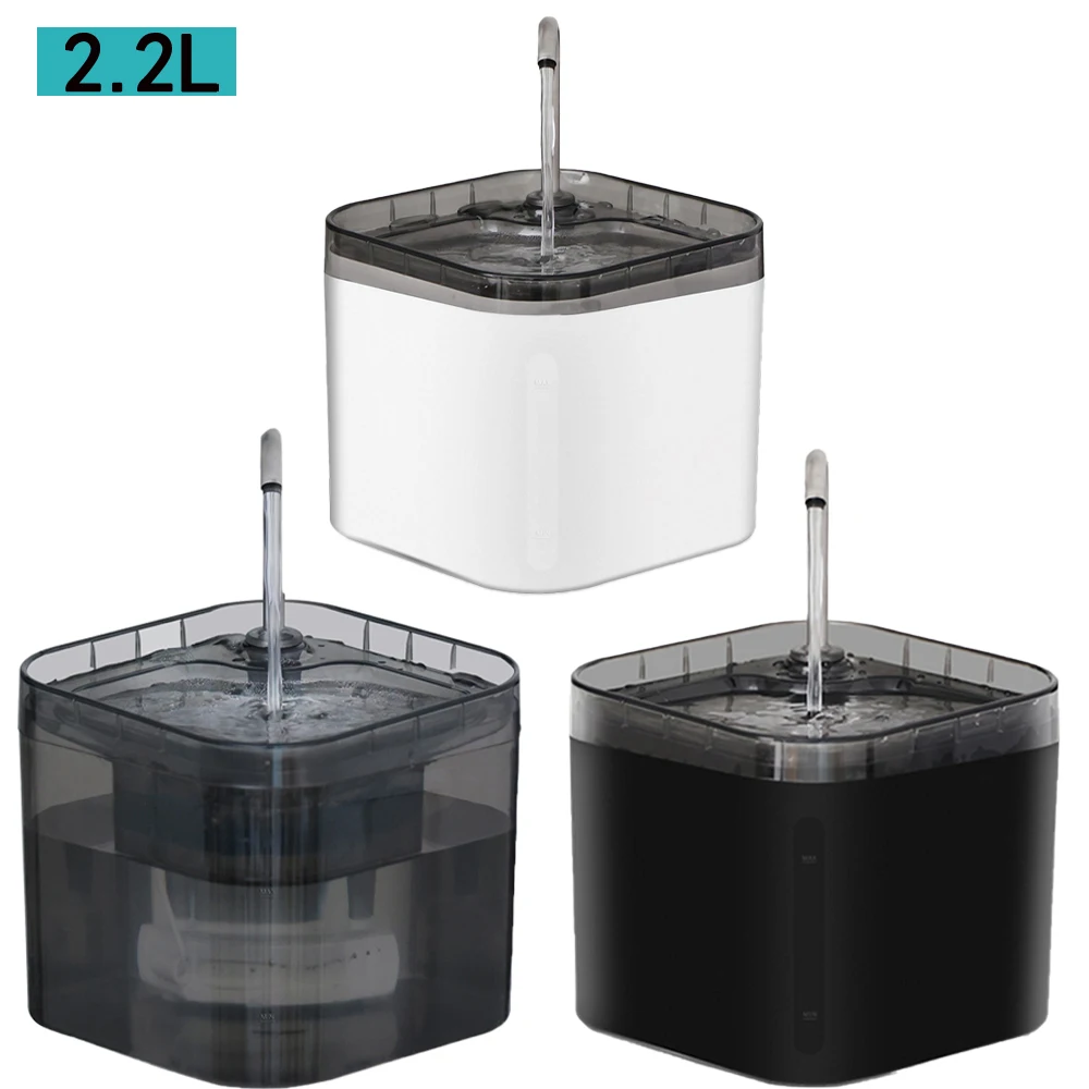 Cat Water Fountain Pet Water Dispenser for Cats Dogs Inside 1Filters&Ultra-Quiet Pump 2.2L/74oz Dog Cat Dringing Fountain Cat Water Fountain Pet Water Dispenser for Cats Dogs Inside 1Filters&Ultra-Quiet Pump 2.2L/74oz Dog Cat Dringing Fountain