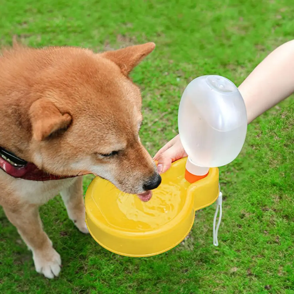 

350ML/500ML Pet Water Bottle Portable Leak-Proof Sealed Travel Puppy Cats Fold Drinking Bowl with Bowl Dog Supplies