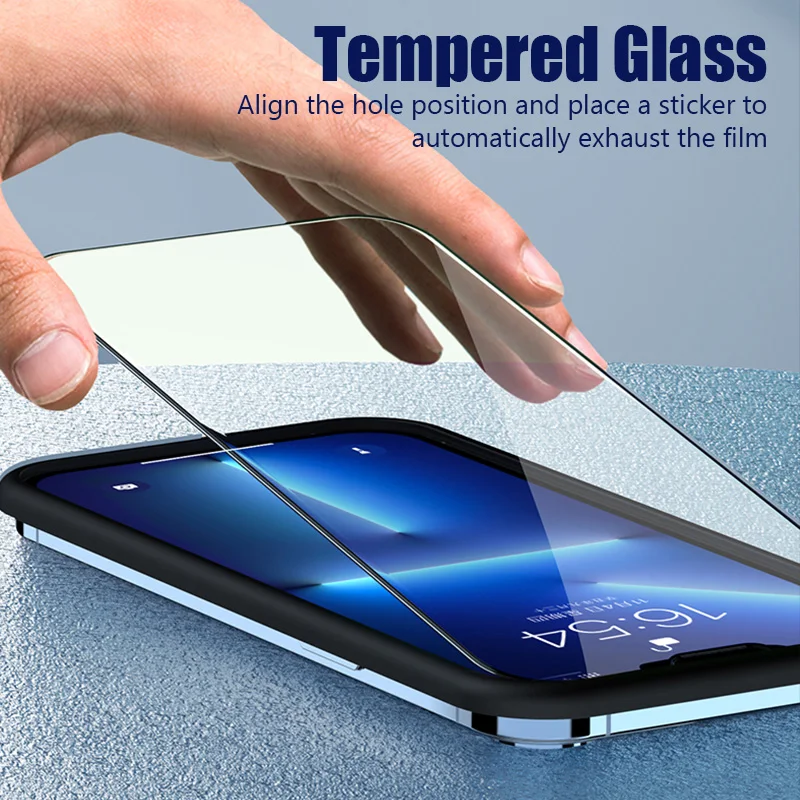 3PCS Tempered Glass for iPhone 15 14 13 12 11 Pro Max Mini Screen Protector for iPhone X XS Max XR 7 8 14 15 Plus SE 2020 Glass