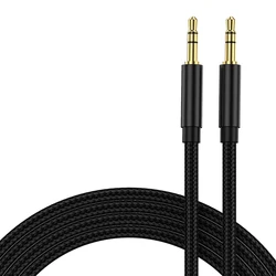 Universal 3.5mm AUX Audio Cable for Headphones and Speakers (Black)