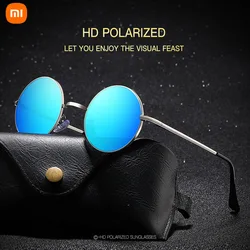 Xiaomi Mijia Polarized Round Sunglasses for Men Hot Black Goggle Male Ultralight Retro Vintage Sun Glasses Women UV400 Eyewear