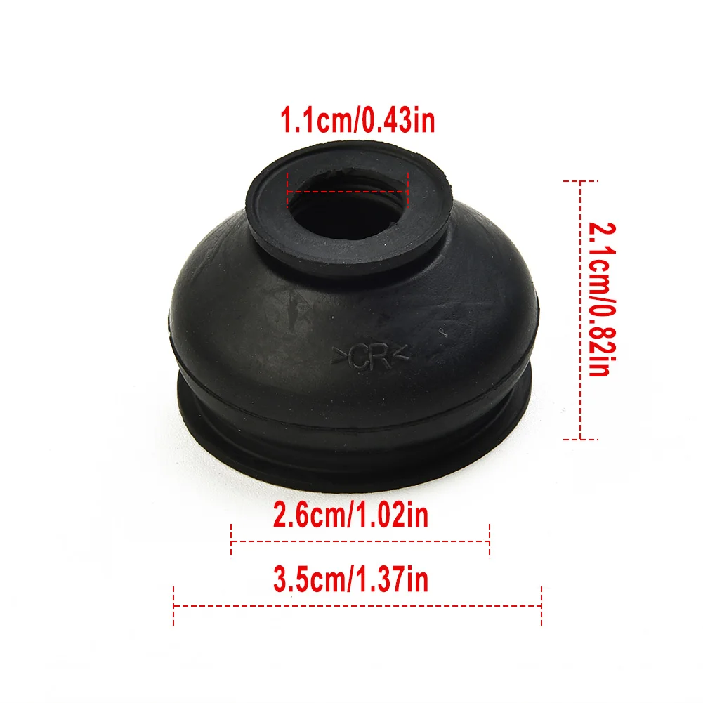 Dust Cover Ball Joints 6pcs Black Car Accessories Car Maintenance HQ Rubber Tie Rod End Practical To Use 100% Brand New