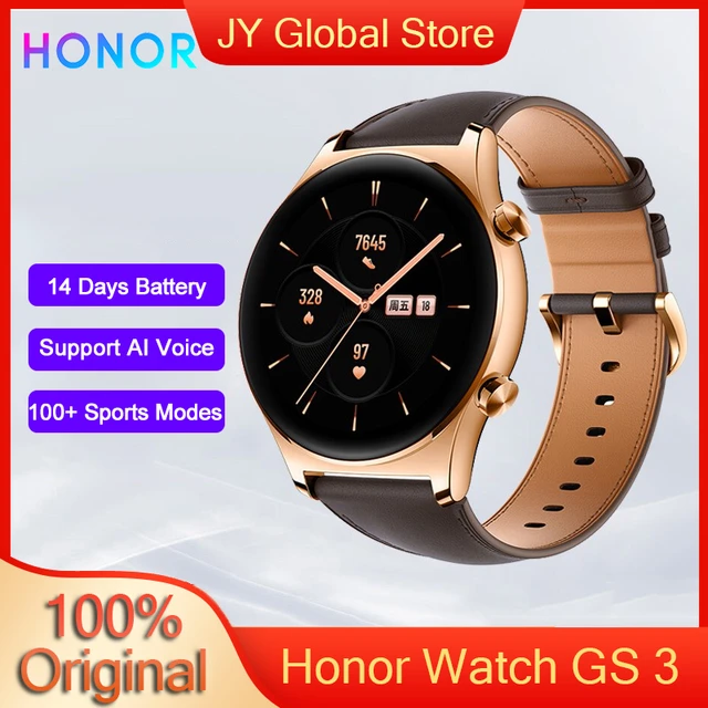 Honor Smart Watch GS 3 Watch For Men monitoraggio dell'ossigeno nel sangue  della frequenza cardiaca 14 giorni di durata della batteria 100 + modalità