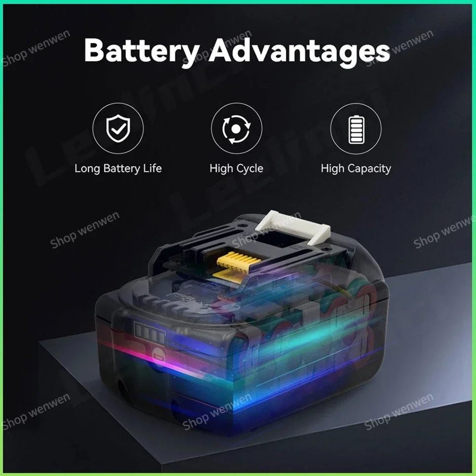 Makita 18V 6000mAh Lithium ion Rechargeable Battery 18v drill Replacement Batteries BL1860 BL1830 BL1850 BL1860B