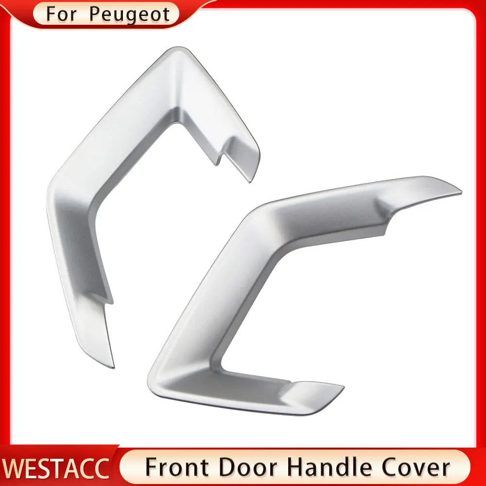 Car Door Handle Cover Frame Fit For Peugeot 308 407 408 3008