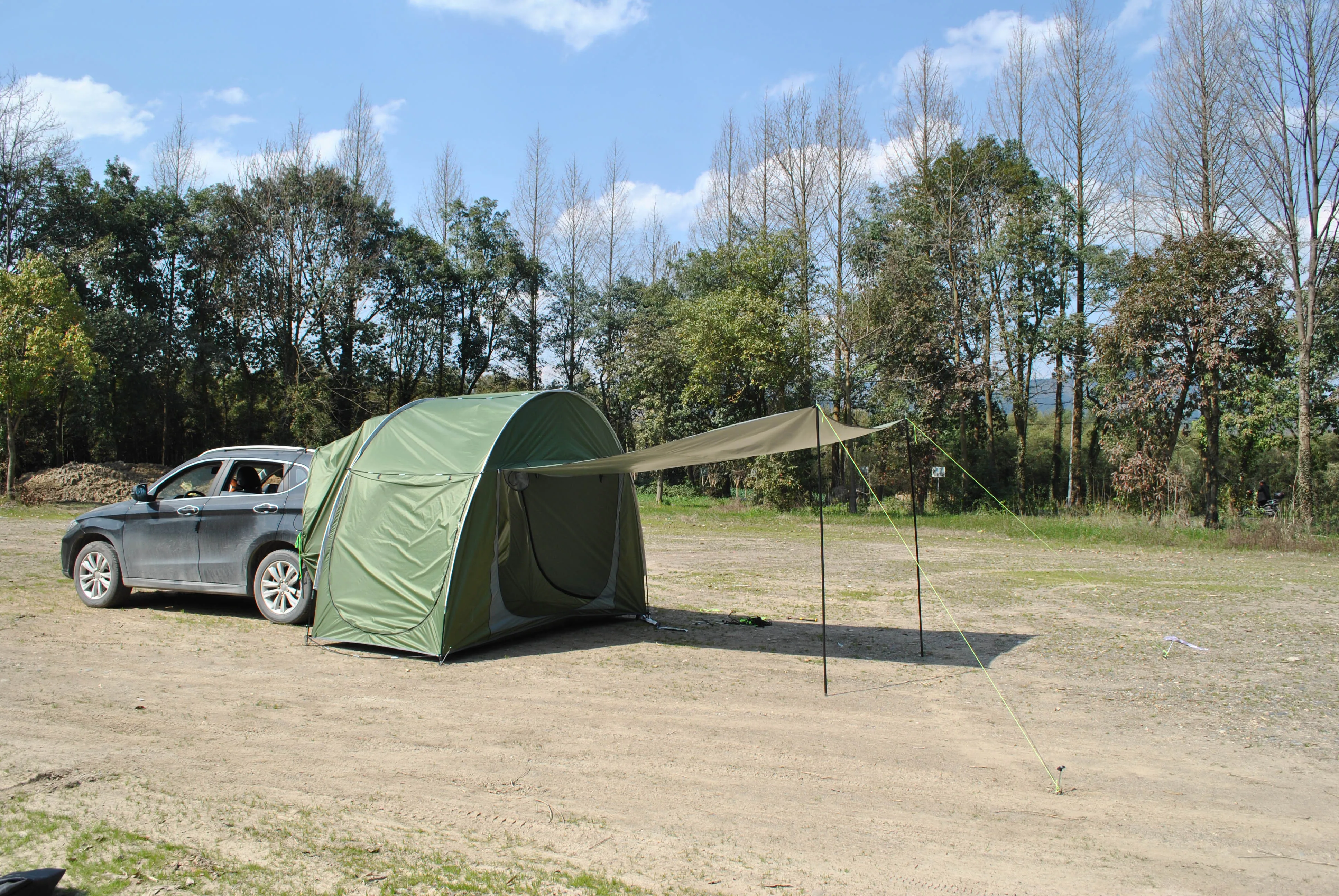 Outdoor SUV Car Rear Extension Tent Car Rear Tent Canopy Self-Driving Tour Wilderness Anti-Mosquito Sunshade Trunk