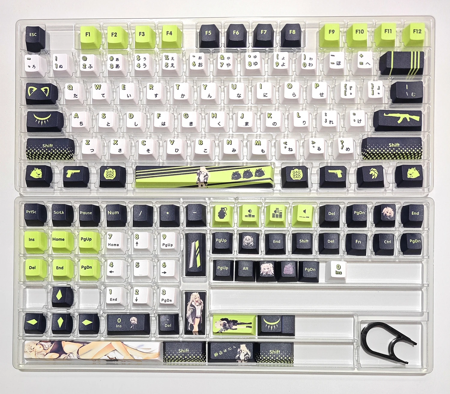 Shishiro Botan-hololive Vtuber Key Cover Pbt Dye Sublimação Cereja mx Cruz Eixo Switch Keycap Teclado Mecânico - Imagem 4