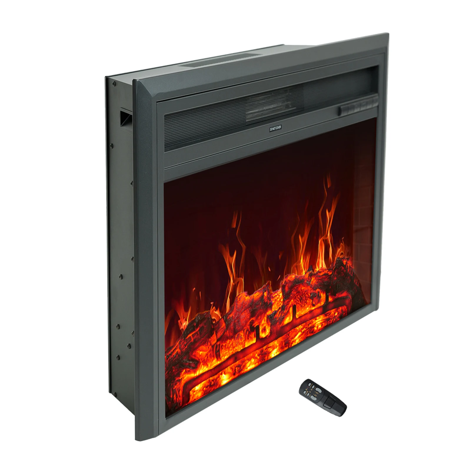 32 Inch Wide Electric Fireplace Insert, Portable Freestanding Heater with  Remote and Thermostat - AliExpress