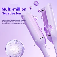 Fer à boucler 32 mm avec ions négatifs, revêtement céramique à l'huile essentielle, anti-brûlure, arrêt automatique, pour femmes 5