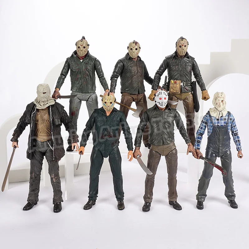 BODAN Jason Action Figure NECA Friday The 13th Jason Voorhees Statue Model Doll Horror Collection Gifts Ultimate 2009 Remake PVC 7 Scale 
