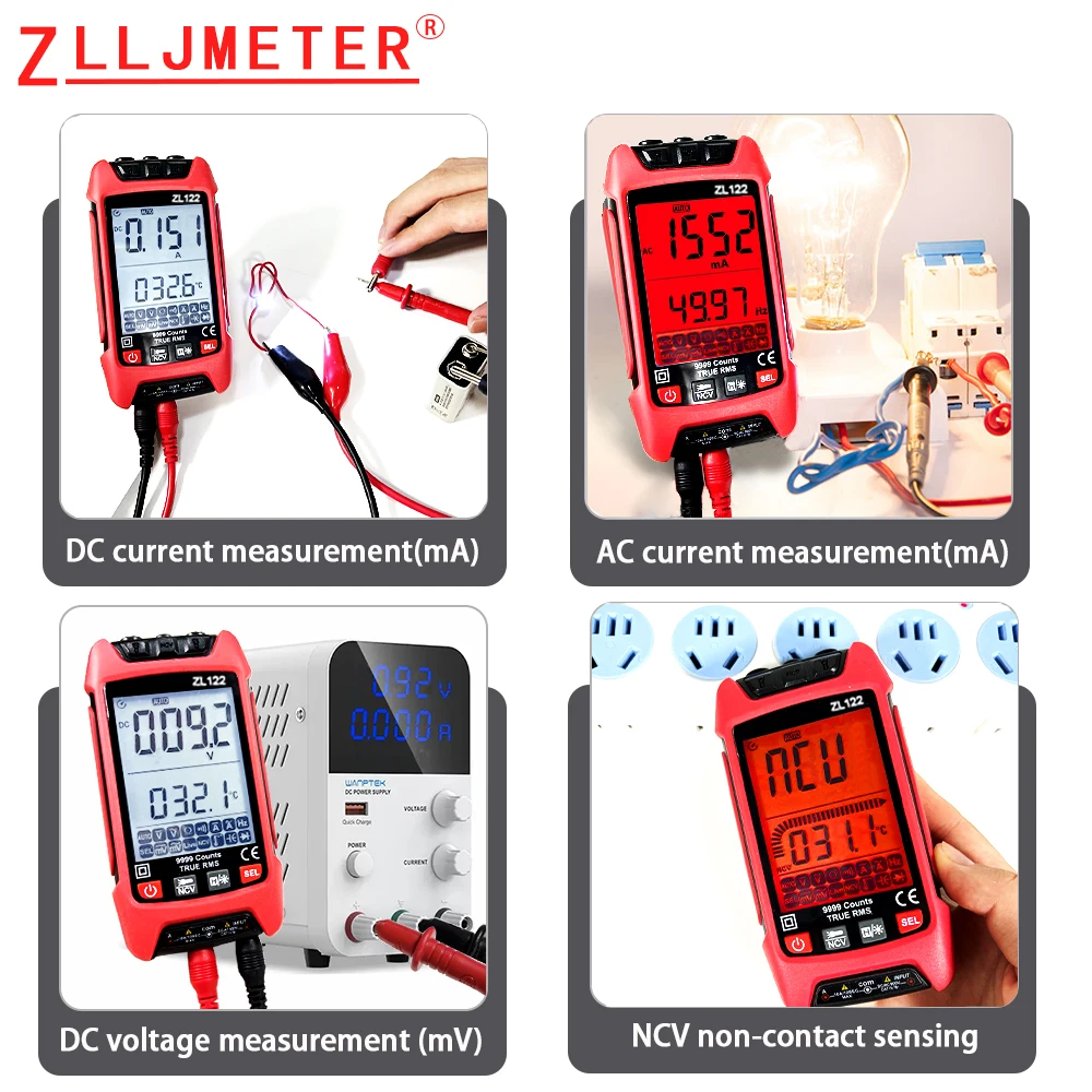 Digital Multimeter DC AC Multimeter Capacitance Tester Manual Range Voltage Meter True RMS Transistor Tester Electrician Tool digital multimeter,transistor tester,multimeter tester