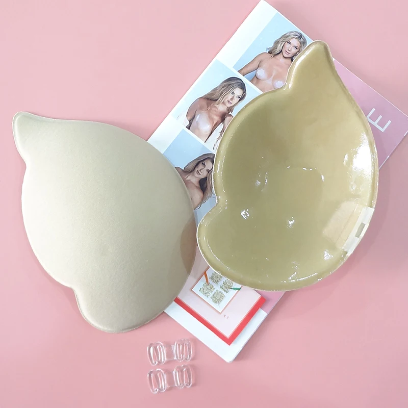 

Reusable Breast Petals Nipple Cover Invisible Petal Adhesive Strapless Backless Stick on Bra Silicone Breast Patch