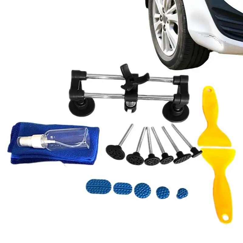 

Dent Puller Paint Free Dents Puller Automobile Car Body Dent Removal Repair Tool Kit With Golden Lifter Bridge Puller For Motorc