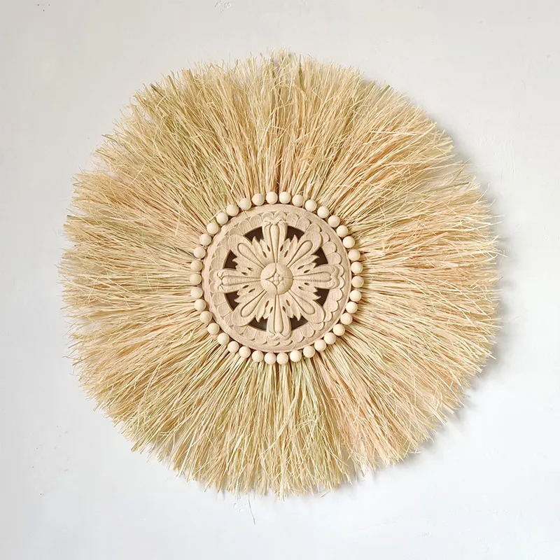 Raffia Grass Tassel Lace Wall Hanging Garland Fringe Home Decoration DIY  Craft