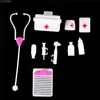10pcs/Set Kids Toys Doctor Set Baby Pretend Play Suitcases Medical kit Simulation Medicine Box with Doll Girl Toy For Children 2