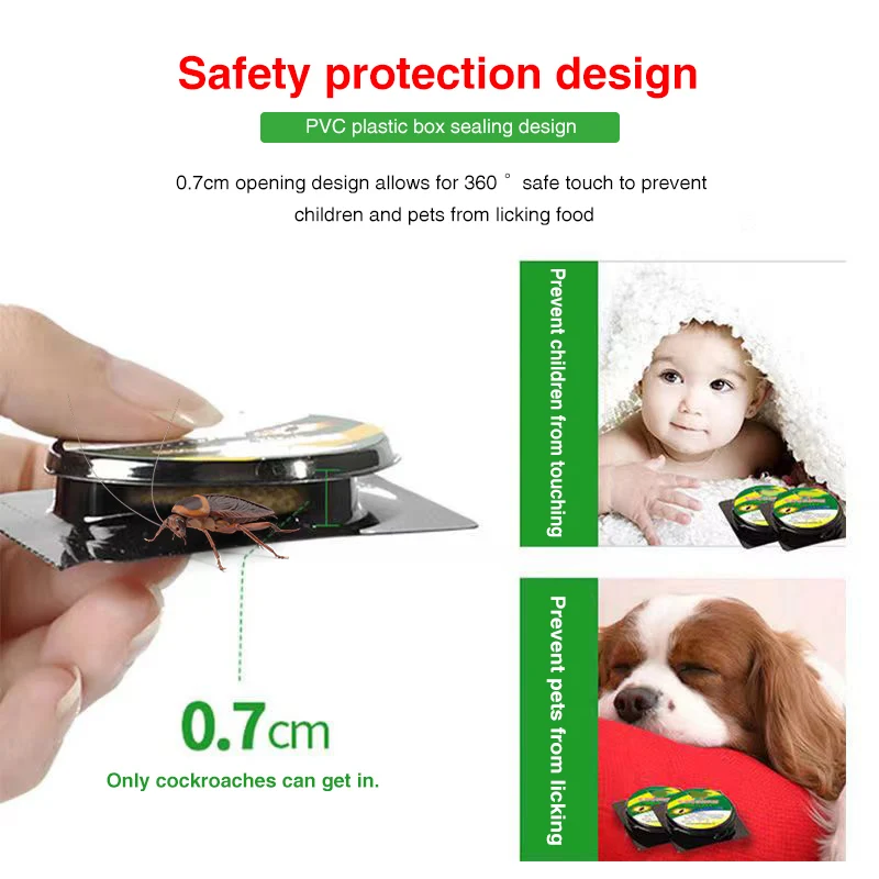 Bait Tool for Eliminating Cockroaches and Fleas