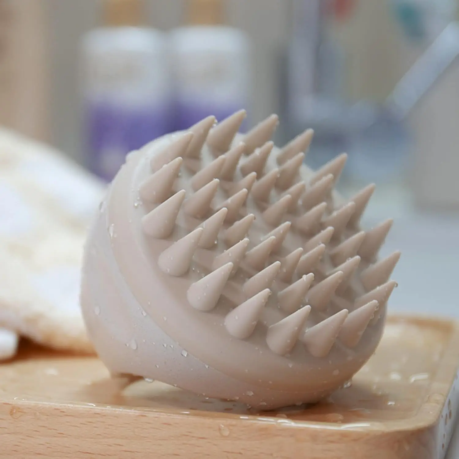 Hair Scalp Massager Shampoo Brush Hair Scrubber Washing Brush Silicone Scalp Exfoliator for Dandruff Removal