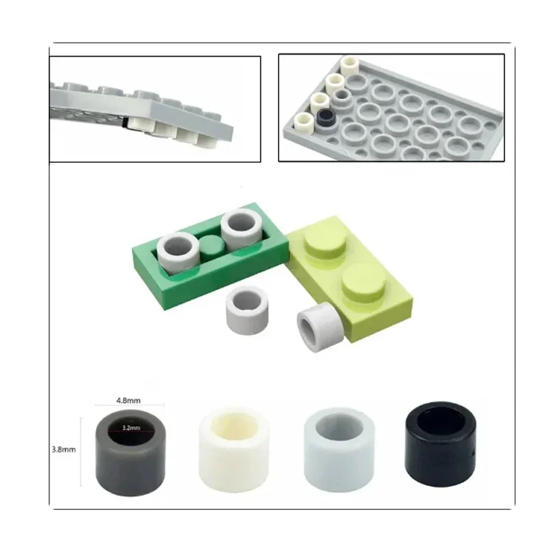 DIY Building Block Creative Cylinder Connector Toy with Stud Inverters