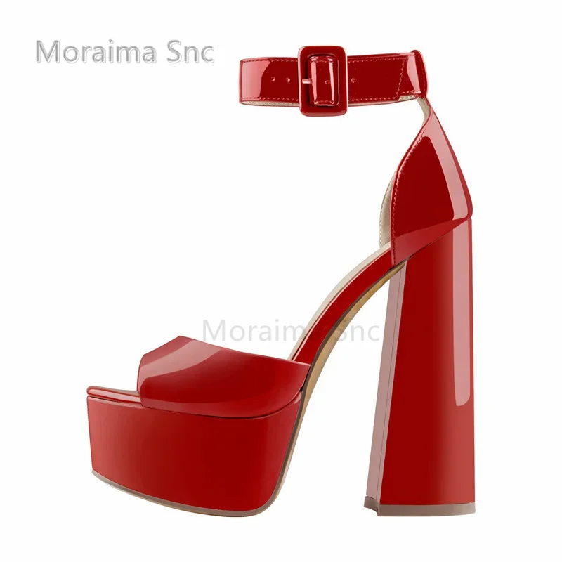 Women Sandals Women High Heels Peep Toe Chunky Platform Women's Sandals Square Heels Ankle Strap High Heels Sandals Summer Black and White Stripes Party Shoes