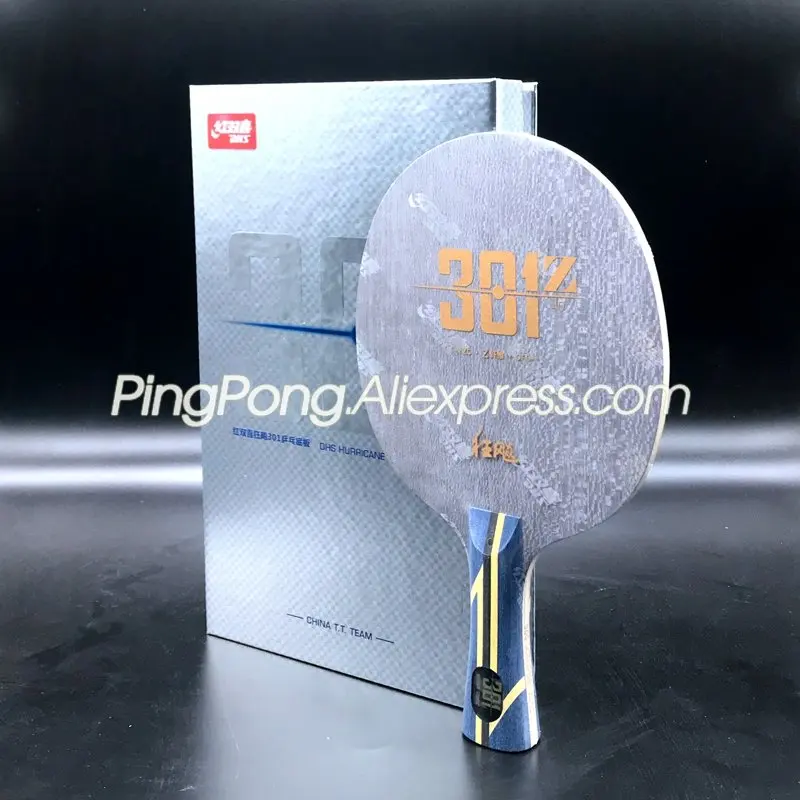 

Original DHS Hurricane 301Z Table Tennis Blade Racket (New Z Fiber Carbon) H301Z 301-Z 301 Z Ping Pong Bat Paddle