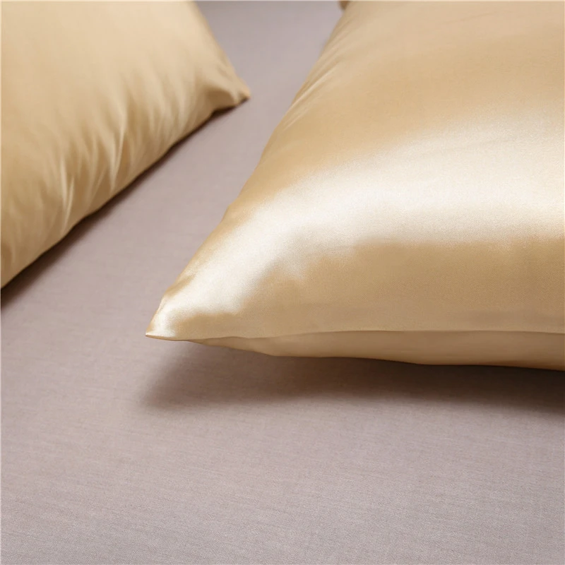 3 Größen 100 % Seide Kissenbezug Kissenbezug seidig Satin Haar Schönheit Kissenbezug bequeme Kissenbezug Home Decor Kissenbezüge – Detail 6