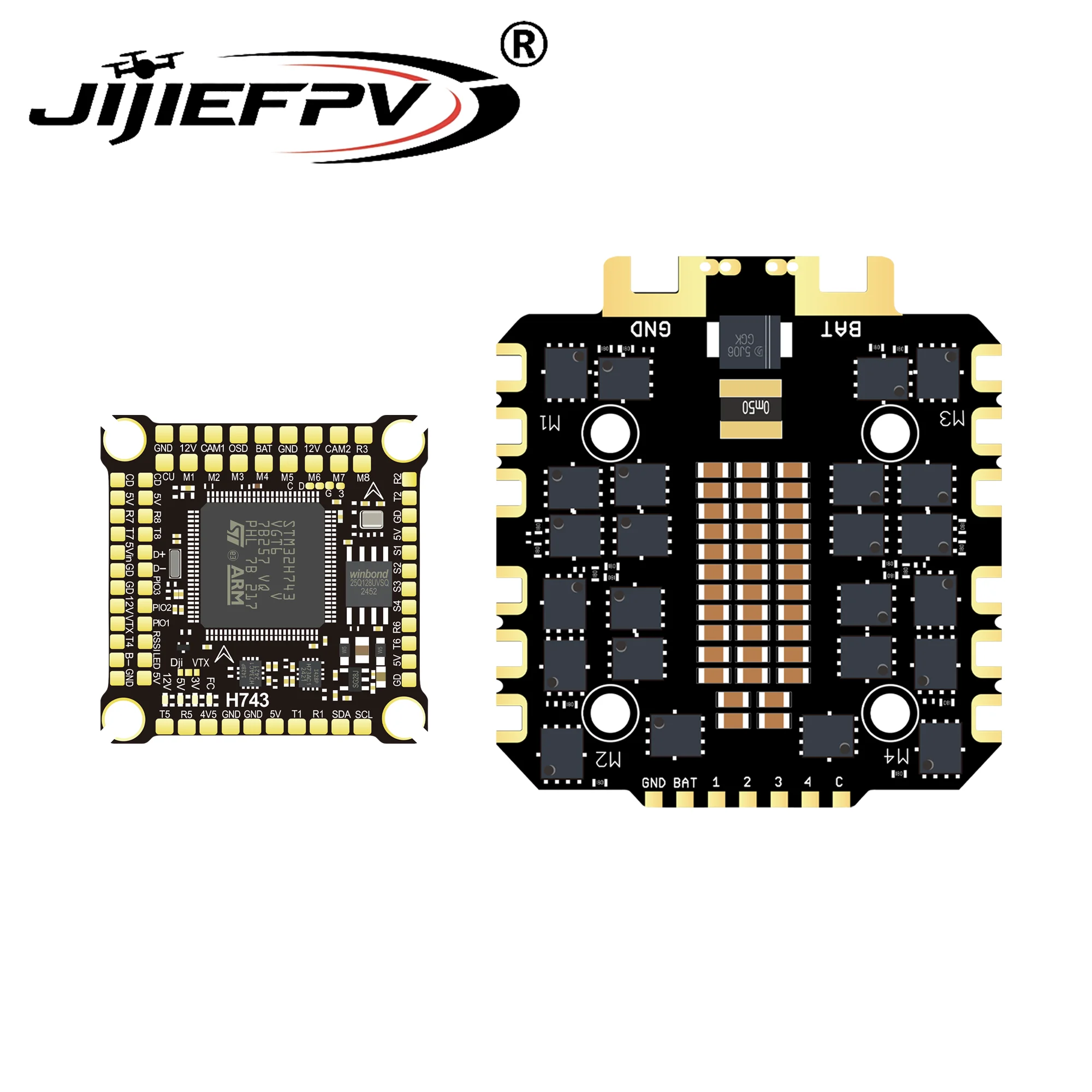 Stack FPV H743 12S 120A - Contrôleur de vol et ESC 4-en-1