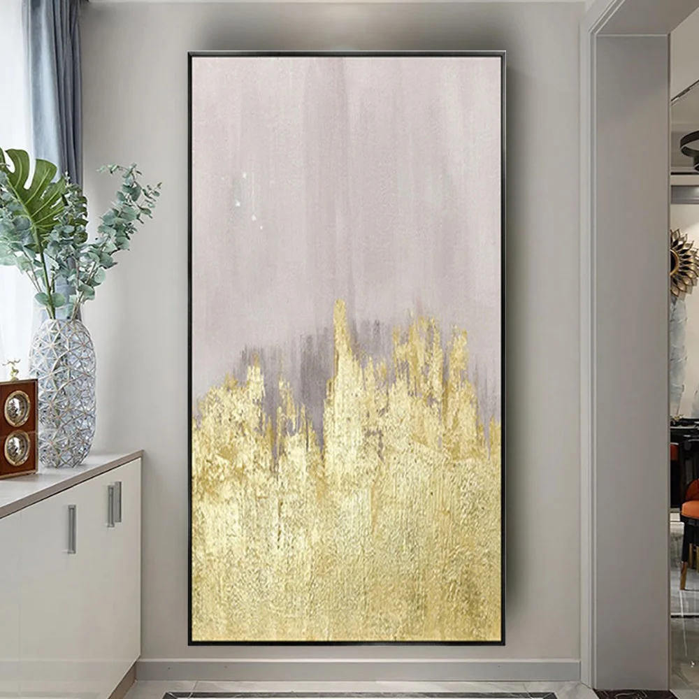 Golden Foil Textured Canvas 2