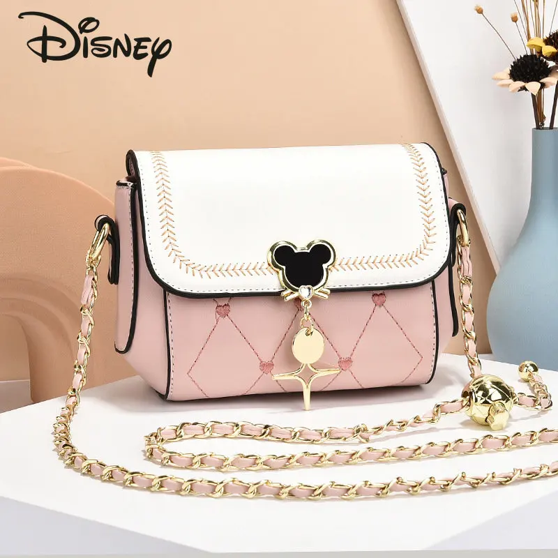 

Disney Mickey New Women's Bag Fashion High Quality Women's Crossbody Bag Popular Solid Color Large Capacity Shoulder Bag