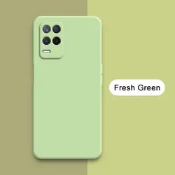 Enhanced Liquid Silicone Shockproof Phone Case with 360° Camera Protection for Realme Narzo 30 5G (Fresh Green)