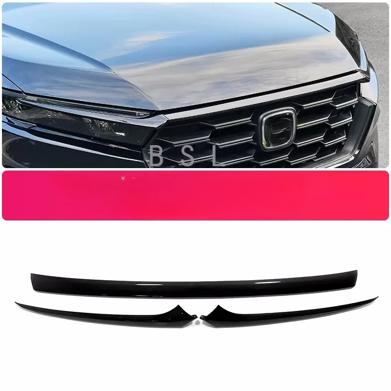 

Car Styling Center Grid Racing Grills Trims Strips Accessories Front Middle Moulding Grille Cover For Honda CR-V CRV 2023 2024