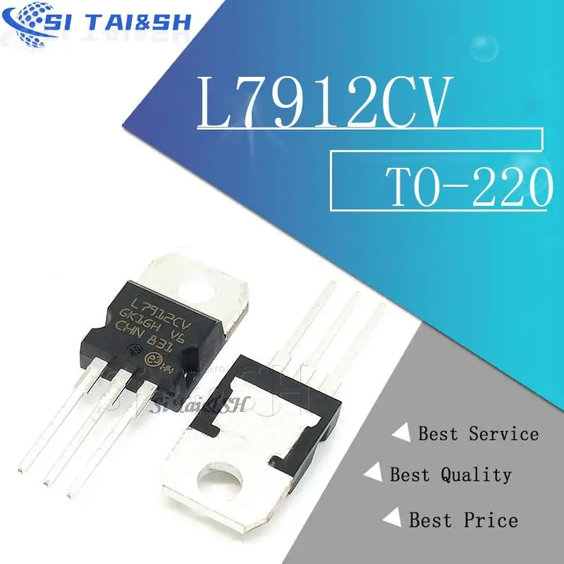 10pcs L7912cv To220 L7912 To-220 7912 Lm7912 Mc7912 New And Original Ic ...