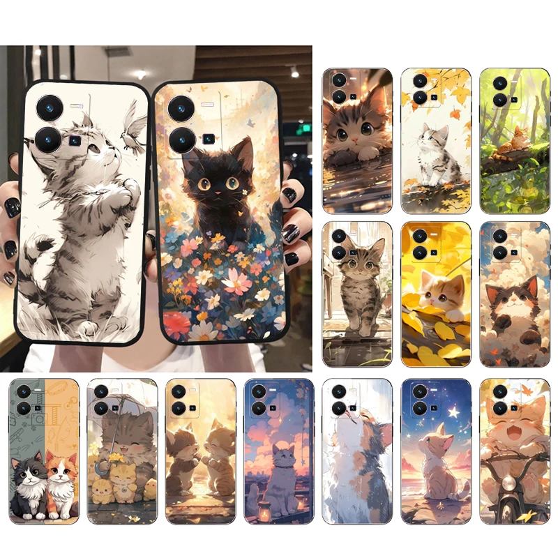 

Cat Case For VIVO V17NEO Y95 Y91 Y93 Y5S U3 V20SE V21E Y21 Y31 Y35 Y11 Y10 Y19 Y12 Y15 Y17 Y72 Y52 Y70 Y75