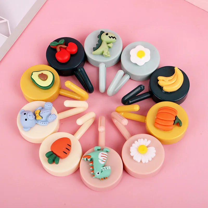 

Simple and lovely cartoon hook punching-free clothes hanger without leaving traces paste hook bedroom wall coat hook.
