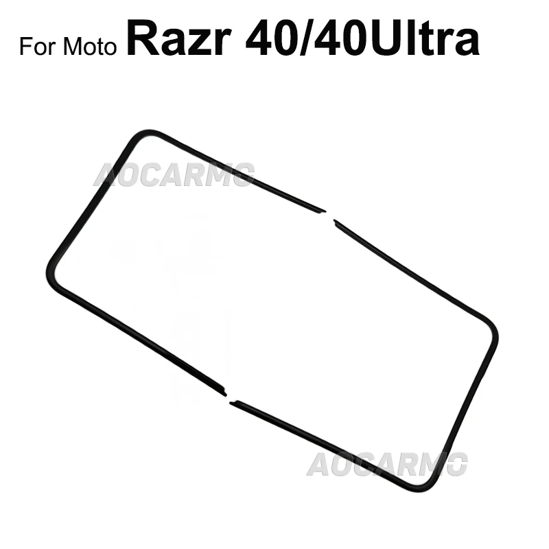 Moto Motorola Razr 40 40U 50 울트라 프론트 스크린 스탠드 중간 베젤 프레임 LCD 디스플레이 브래킷 플라스틱 Hoder 용 Aocarmo
