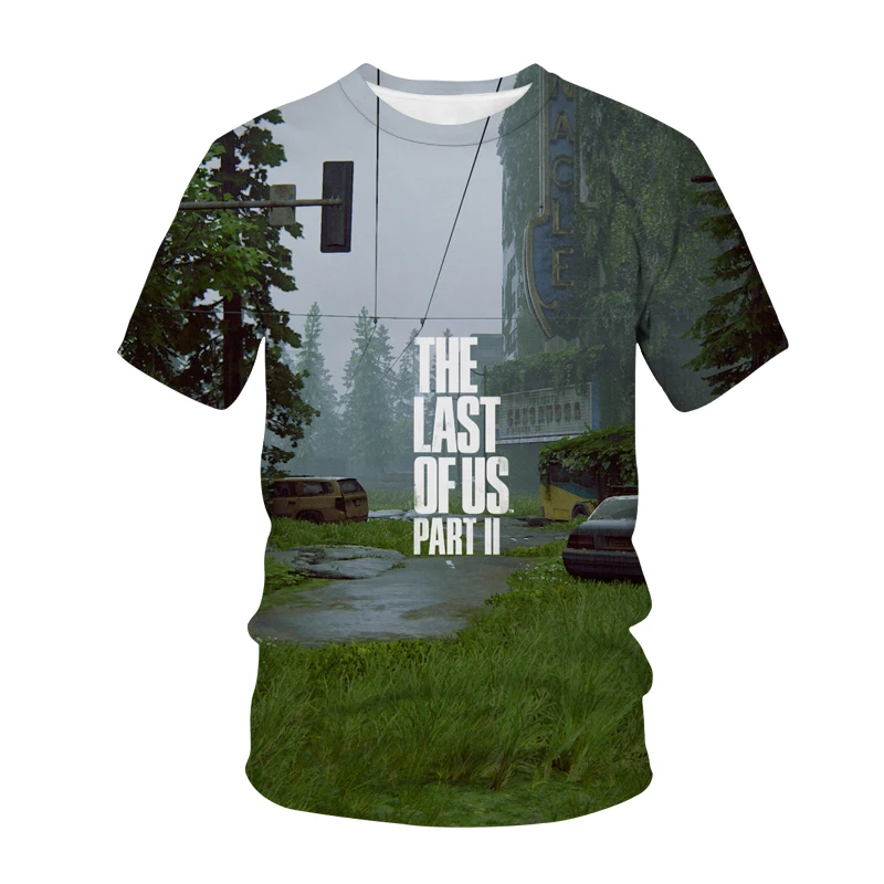 

Футболка игровая The Last Of Us, уличная одежда с 3D принтом для мужчин и женщин, модная Повседневная рубашка с круглым вырезом и коротким рукавом, в стиле хип-хоп, топы, одежда