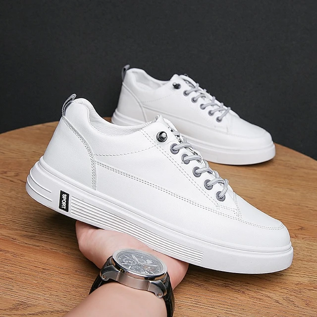 shoes for men 2022 Fashion White zapatillas hombre Men's Casual PU Leather  Sneakers Male Flat Sports Shoes tenis masculino