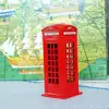 13cm Decoration London Telephone Booth Money Box Mailbox Ornament Piggy Bank Metal Crafts Decoration 5