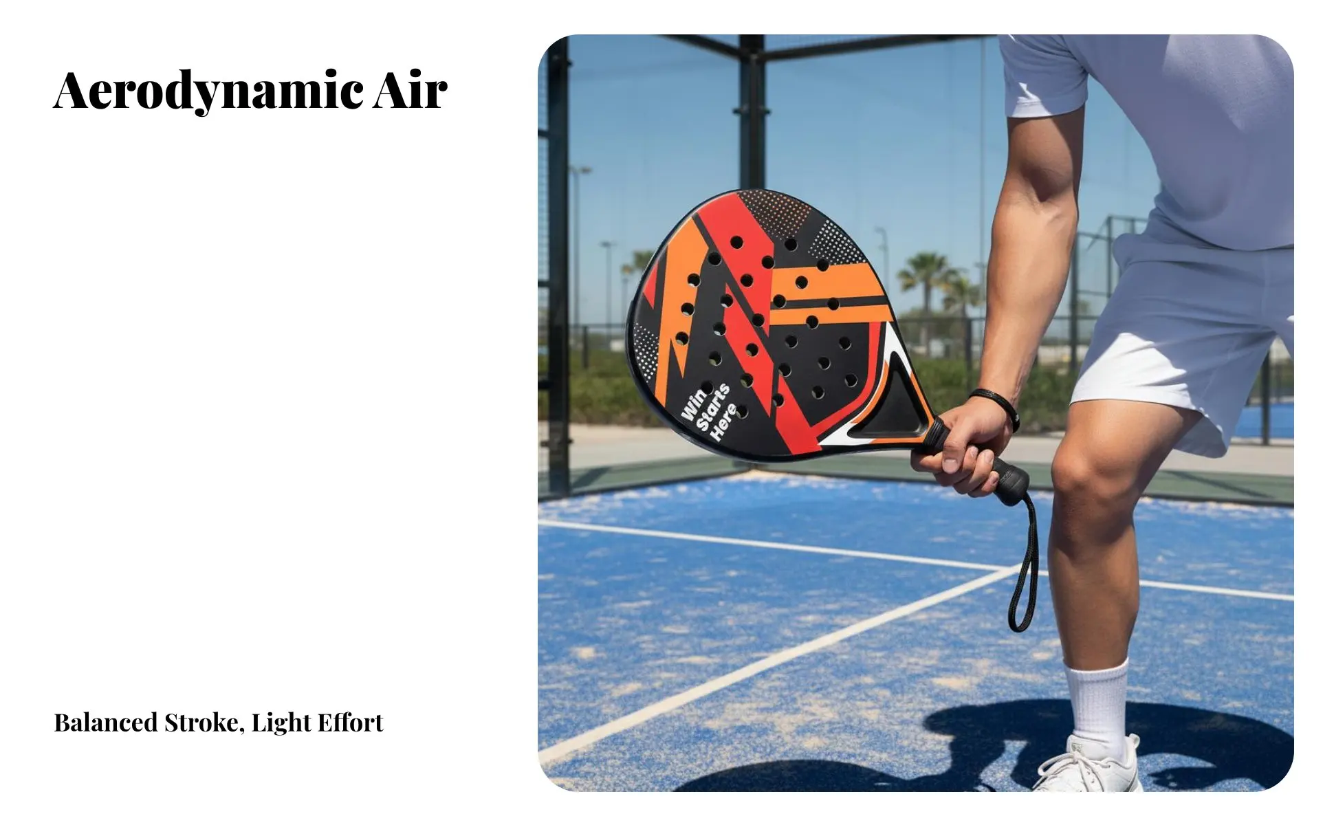 2 Player Paddle Set Lightweight Padel Racket Set ABS Padel Paddle Long-Lasting Non-Slip Grip for Beginners, Training, Outdoor