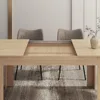 Extendable Dining Table for 6-10 Person, Wooden Dining Room Table, Meeting for Small Kitchens, Dining Office Areas 6