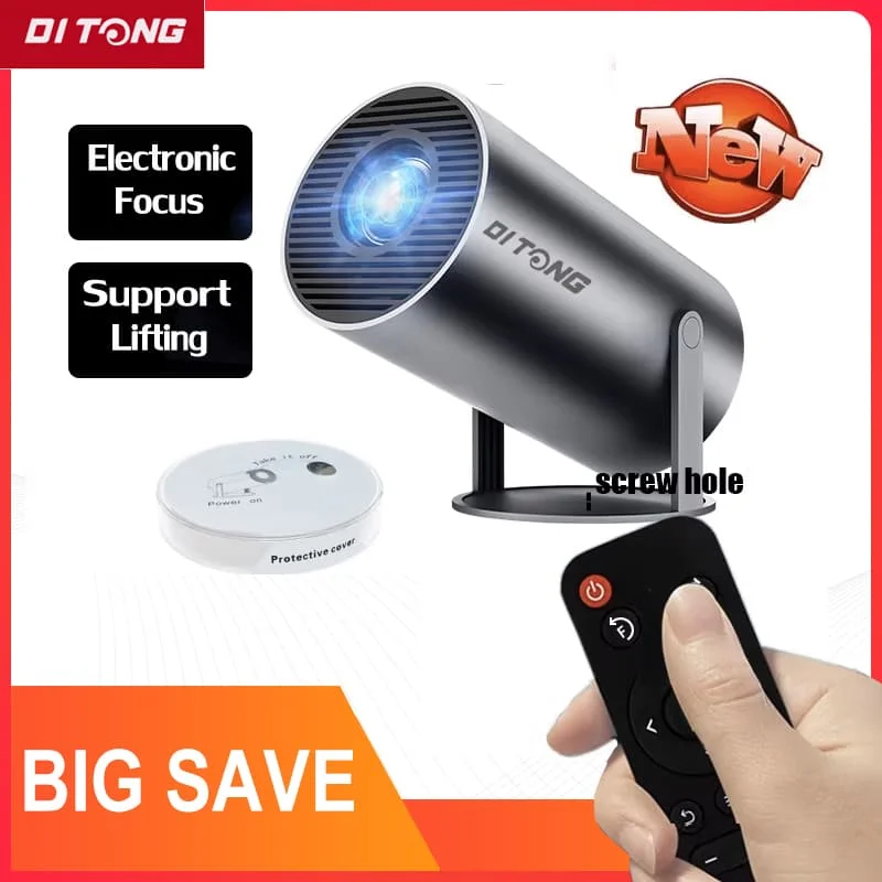 Portable projector Hy300Plus Projectors Android11 4K Wifi6 300ANSI HD Allwinner H713 BT5.0 1080P 1280*720P Home Cinema Outdoor HY300 Mini Projetor