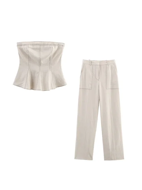 Janet Tube Top Pant Set 5
